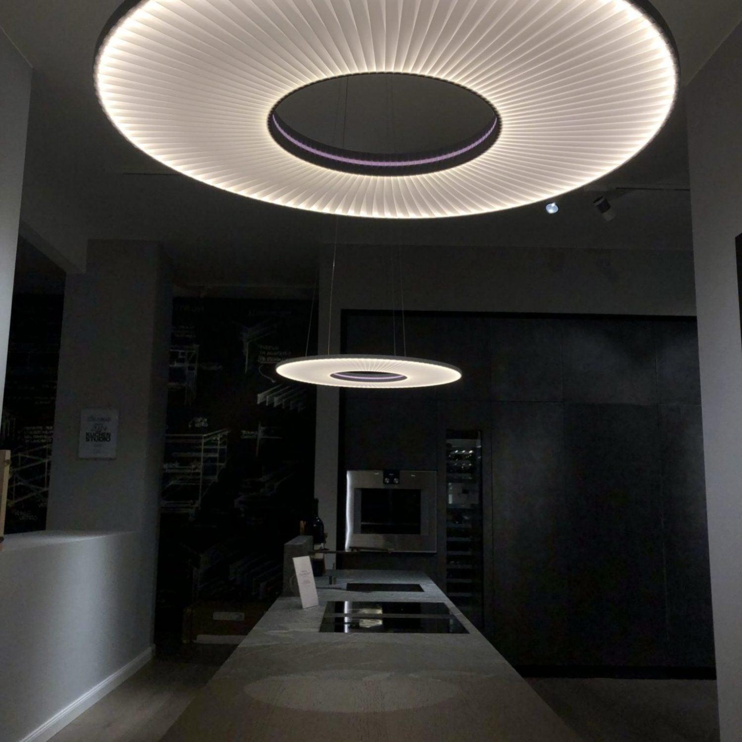 Lumira Pendant Lamp White Fabric Classic-Neutral Decor