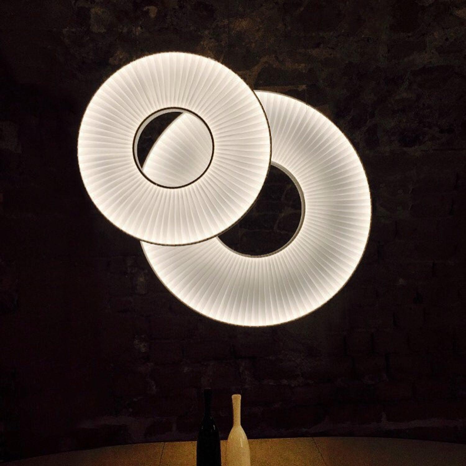 Lumira Pendant Lamp White Fabric Classic-Neutral Decor