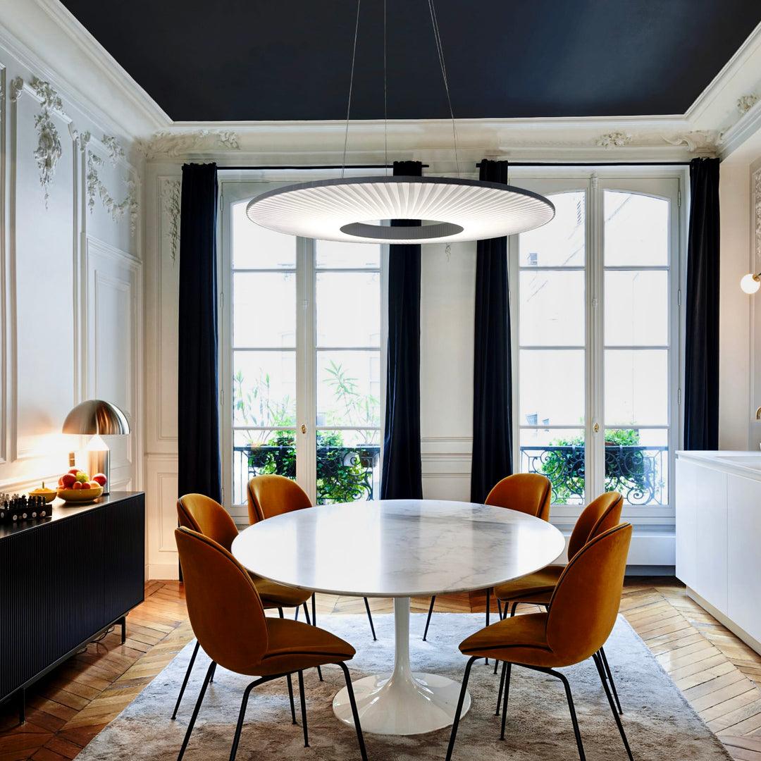 Lumira Pendant Lamp White Fabric Classic-Neutral Decor