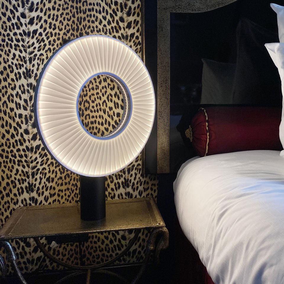 Levara Fabric Table Lamp-Neutral Decor