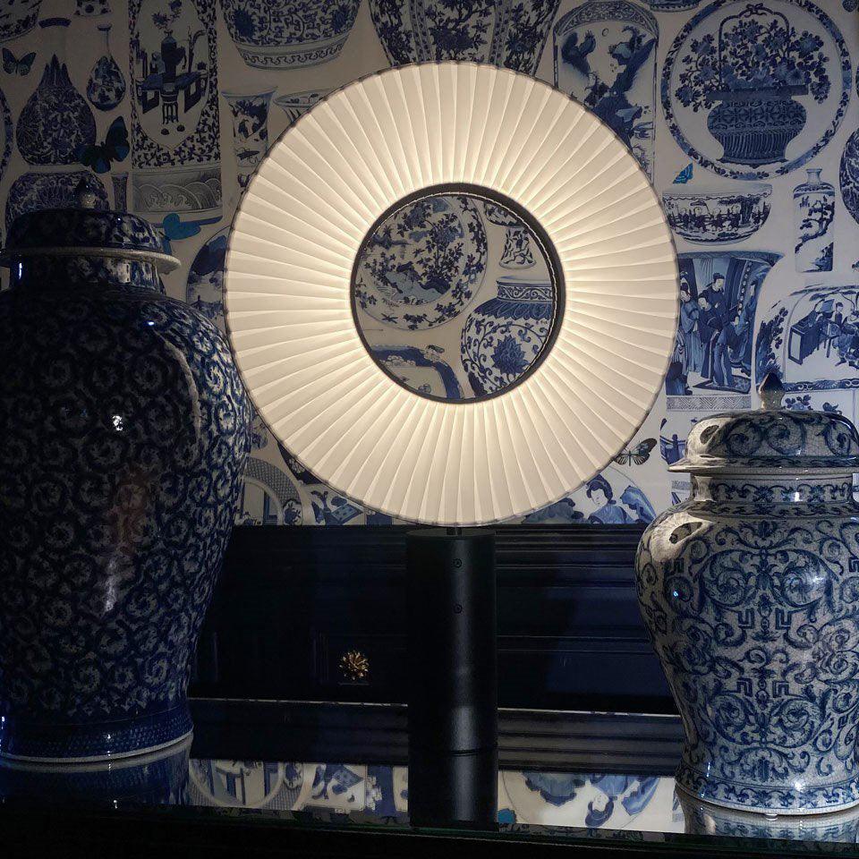 Levara Fabric Table Lamp-Neutral Decor
