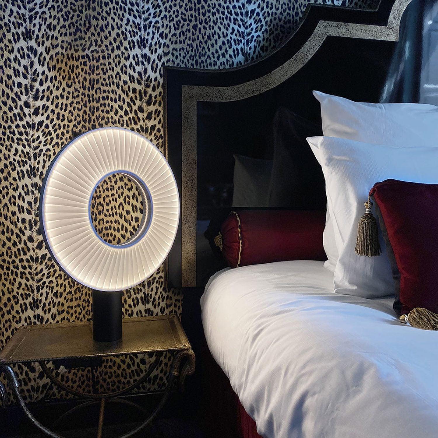 Levara Fabric Table Lamp-Neutral Decor