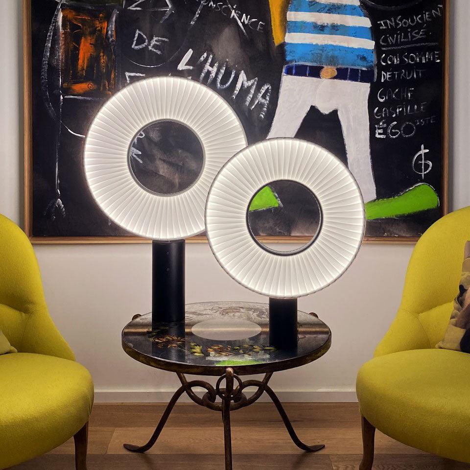 Levara Fabric Table Lamp-Neutral Decor