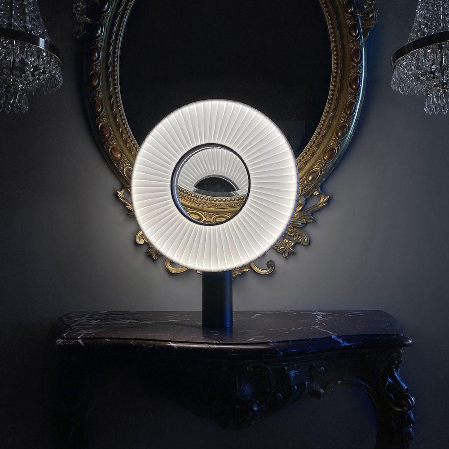 Levara Fabric Table Lamp-Neutral Decor