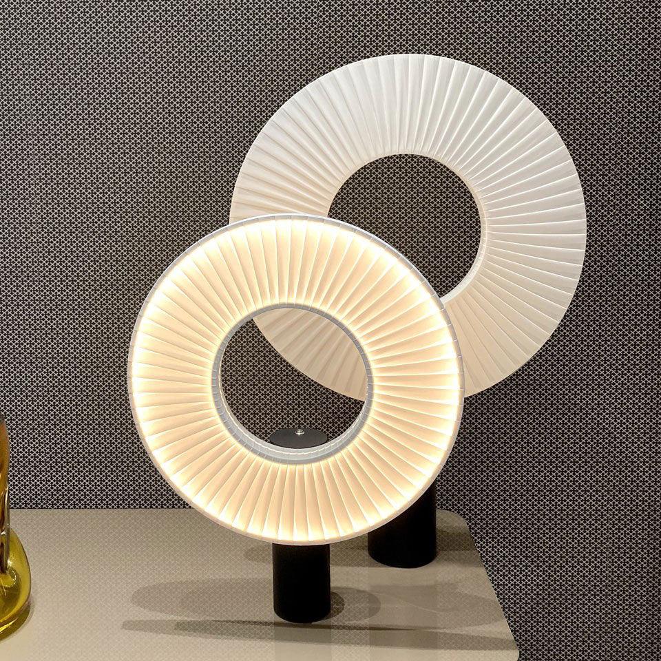 Levara Fabric Table Lamp-Neutral Decor