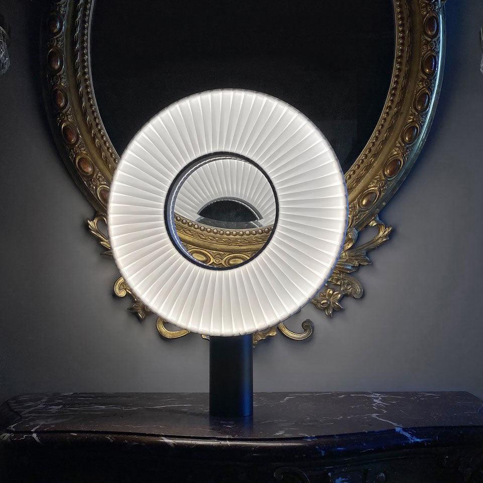 Levara Fabric Table Lamp-Neutral Decor