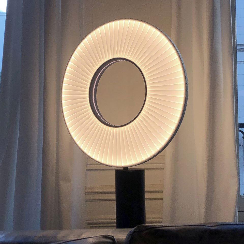 Levara Fabric Table Lamp-Neutral Decor