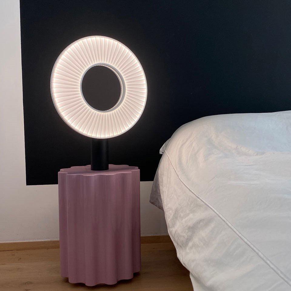 Levara Fabric Table Lamp-Neutral Decor