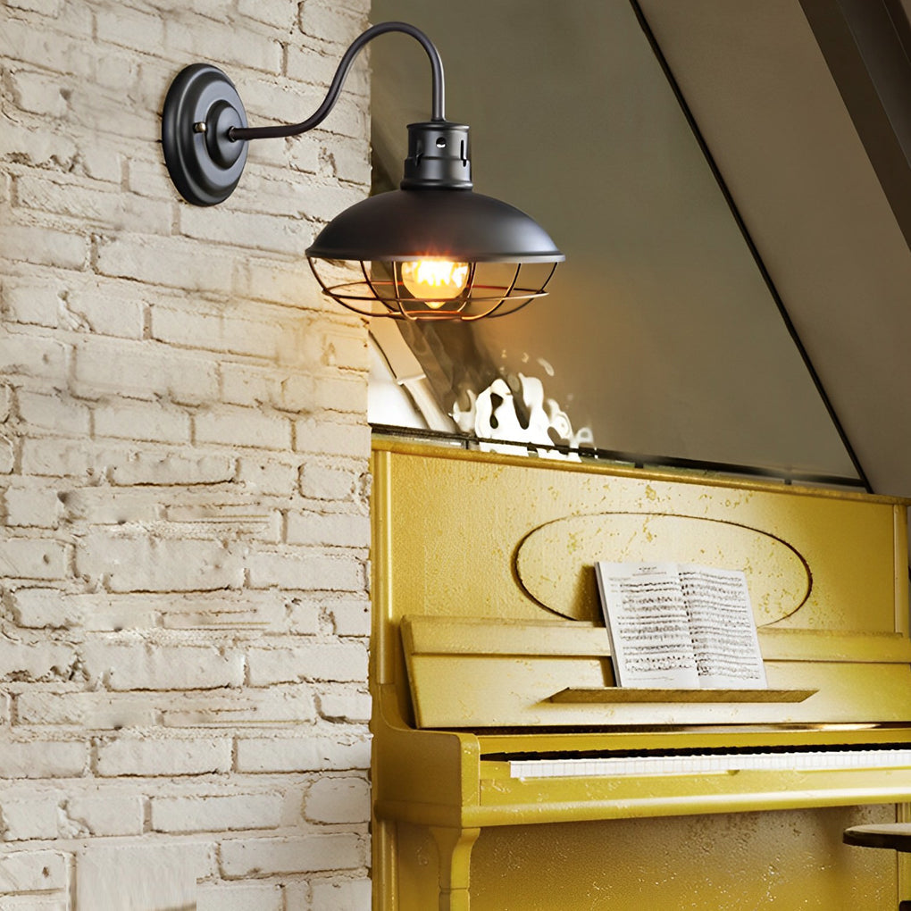 Olivia Retro LED Industrial Outdoor Wall Lights