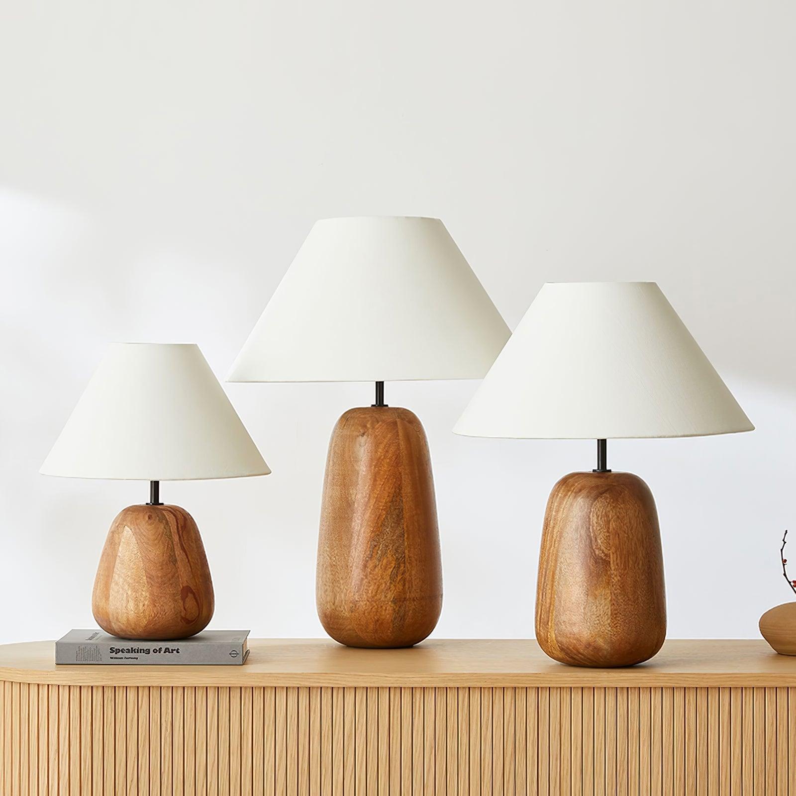 Nina Modern Wood Table Lamp-Neutral Decor
