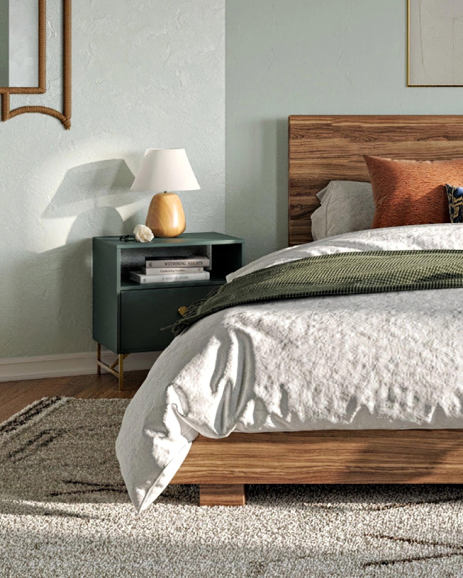 Nina Modern Wood Table Lamp-Neutral Decor