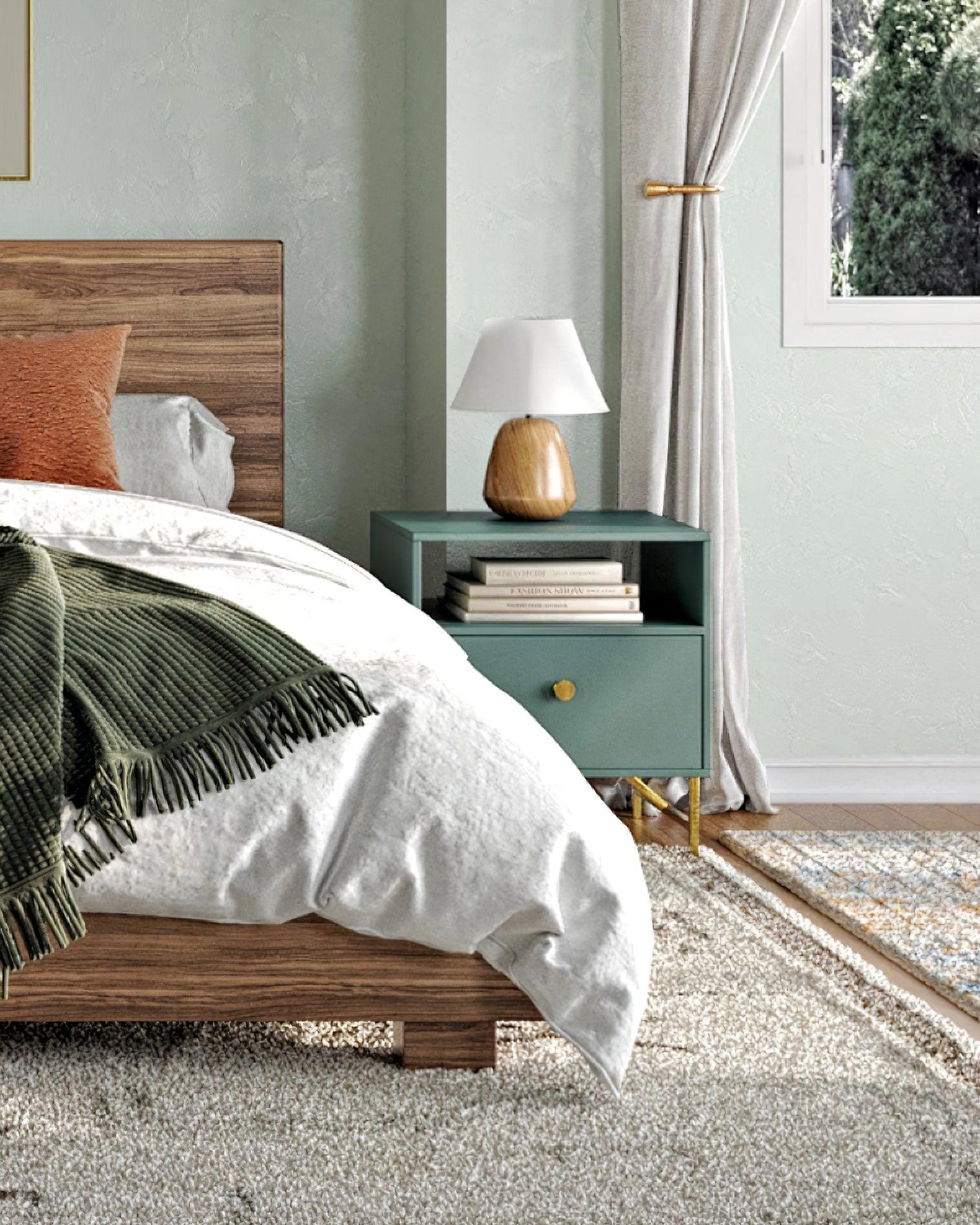 Nina Modern Wood Table Lamp-Neutral Decor