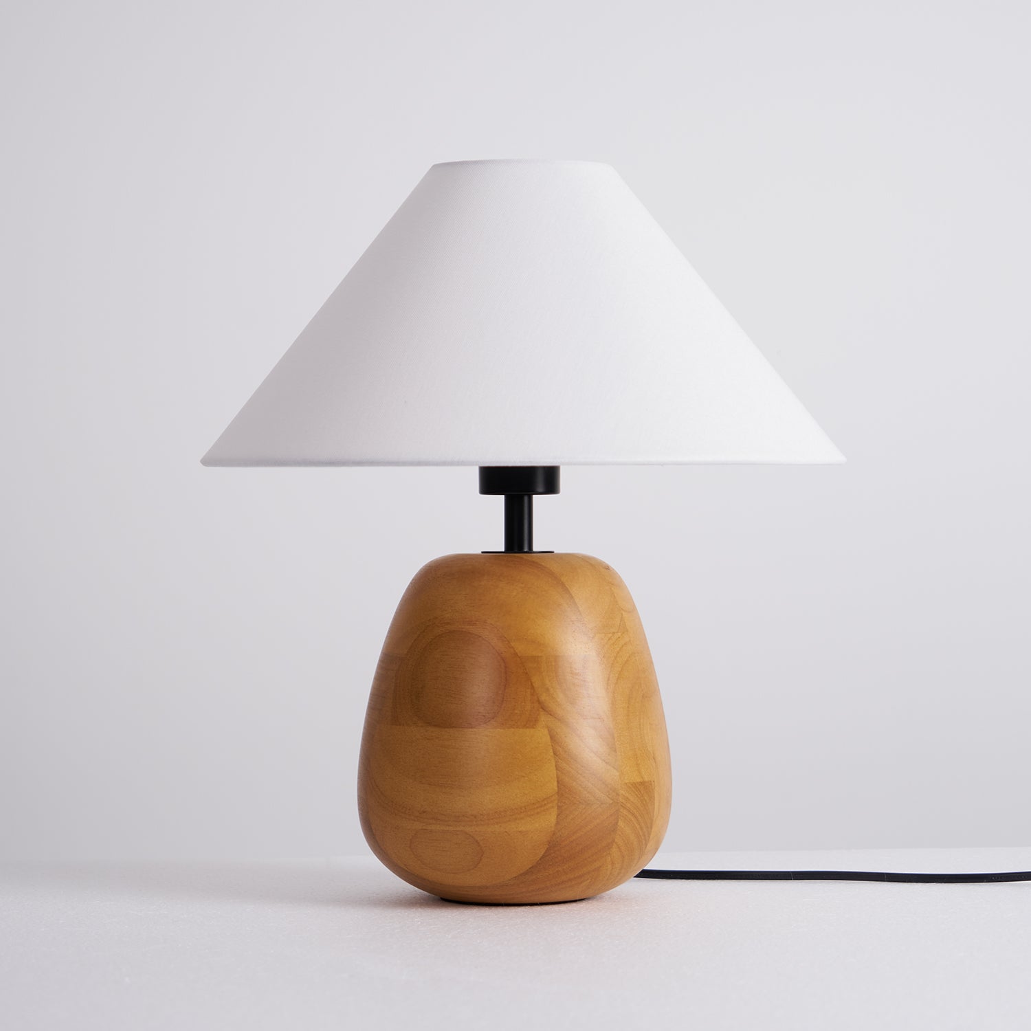Nina Modern Wood Table Lamp-Neutral Decor