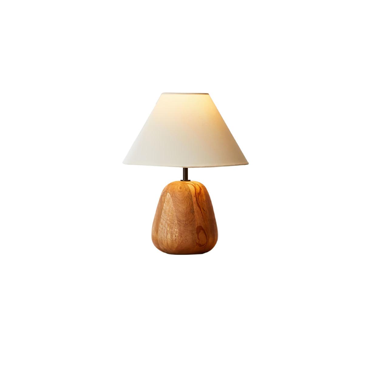 Nina Modern Wood Table Lamp-Neutral Decor