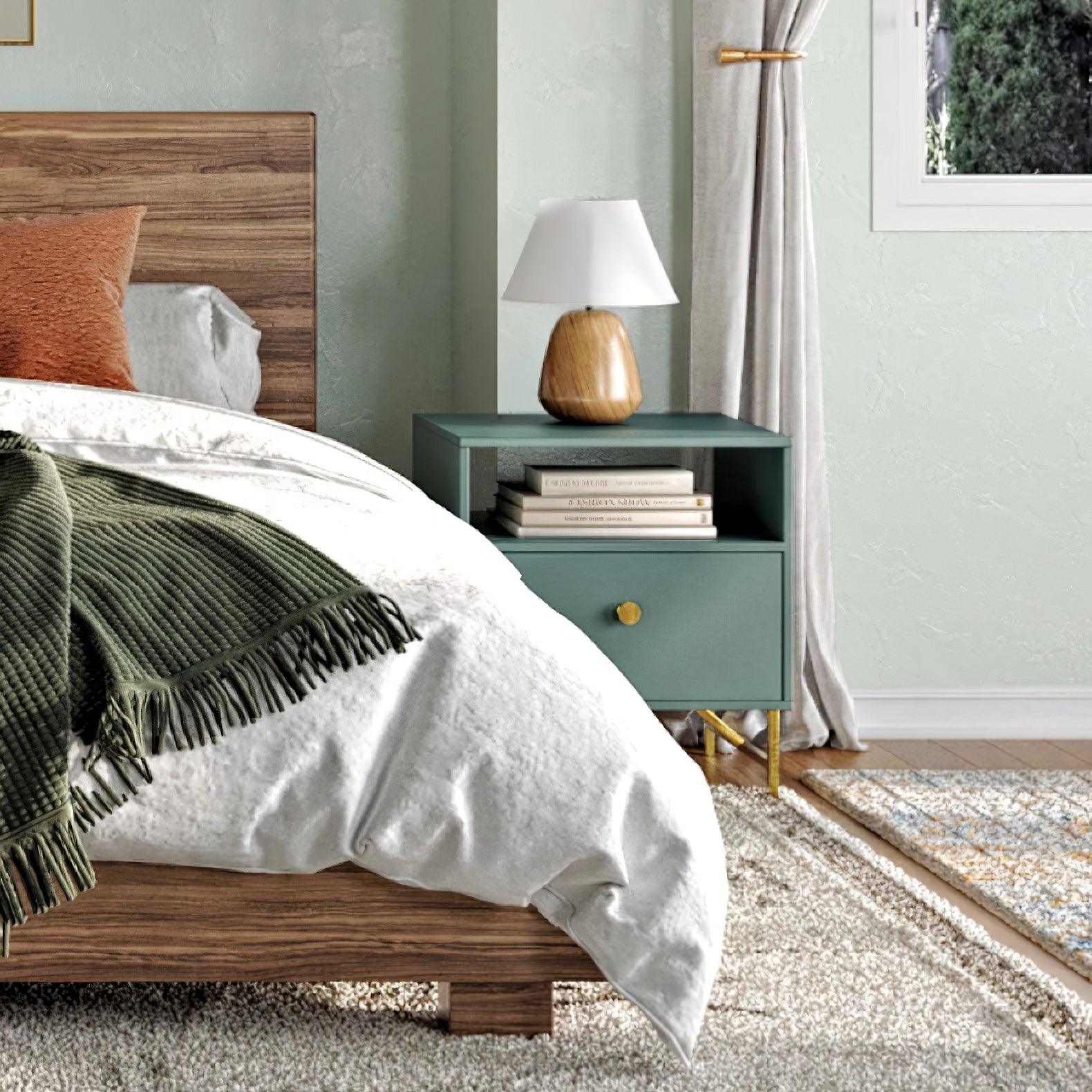 Nina Modern Wood Table Lamp-Neutral Decor