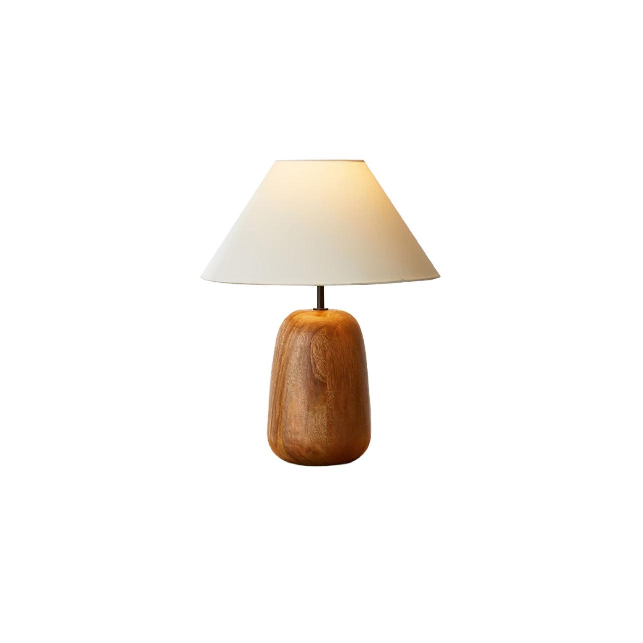 Nina Modern Wood Table Lamp-Neutral Decor