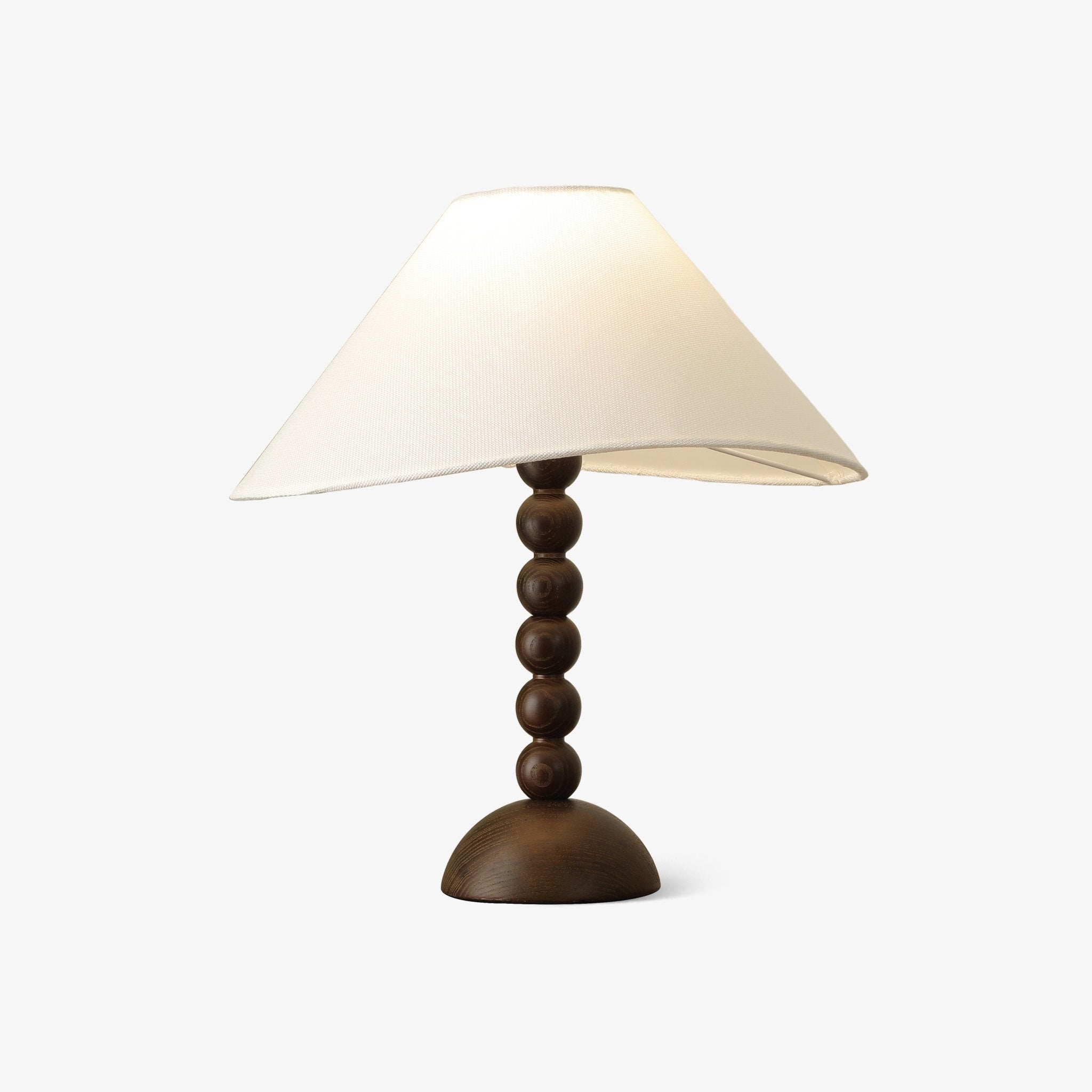 Lennox Wood & Fabric Elegant Table Lamp-Neutral Decor