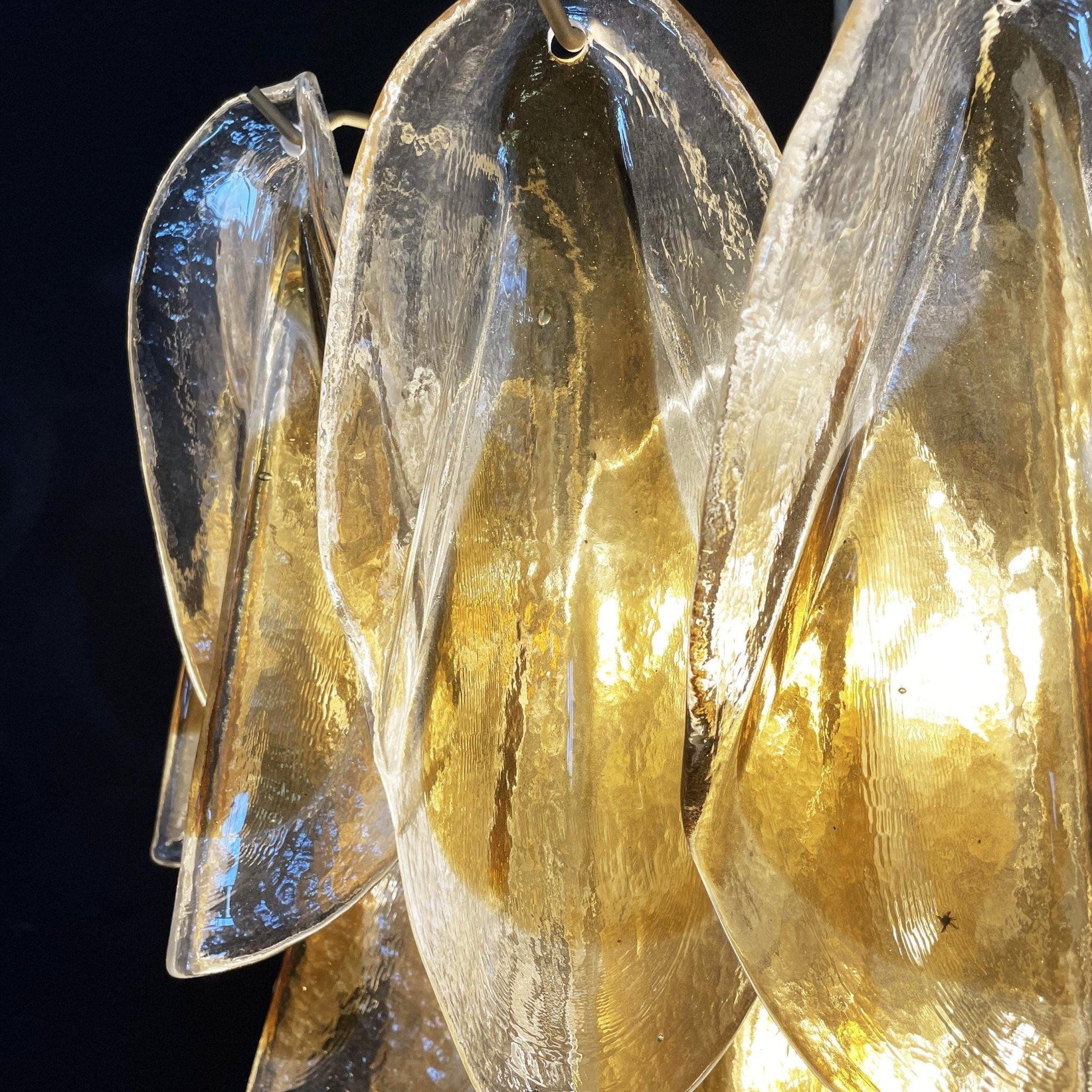 Vild Chandelier Isabella Gold Petal Layered-Neutral Decor