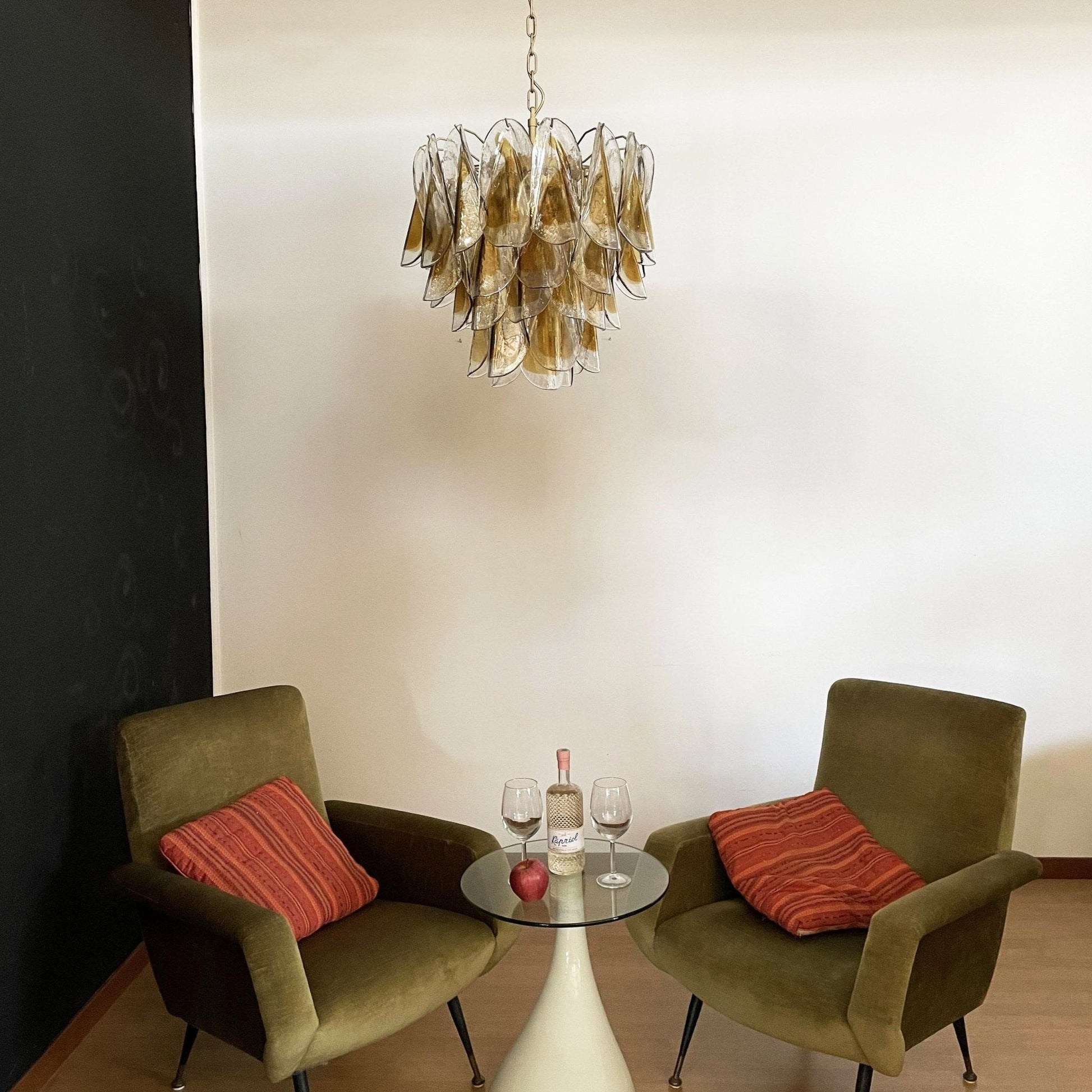 Vild Chandelier Isabella Gold Petal Layered-Neutral Decor