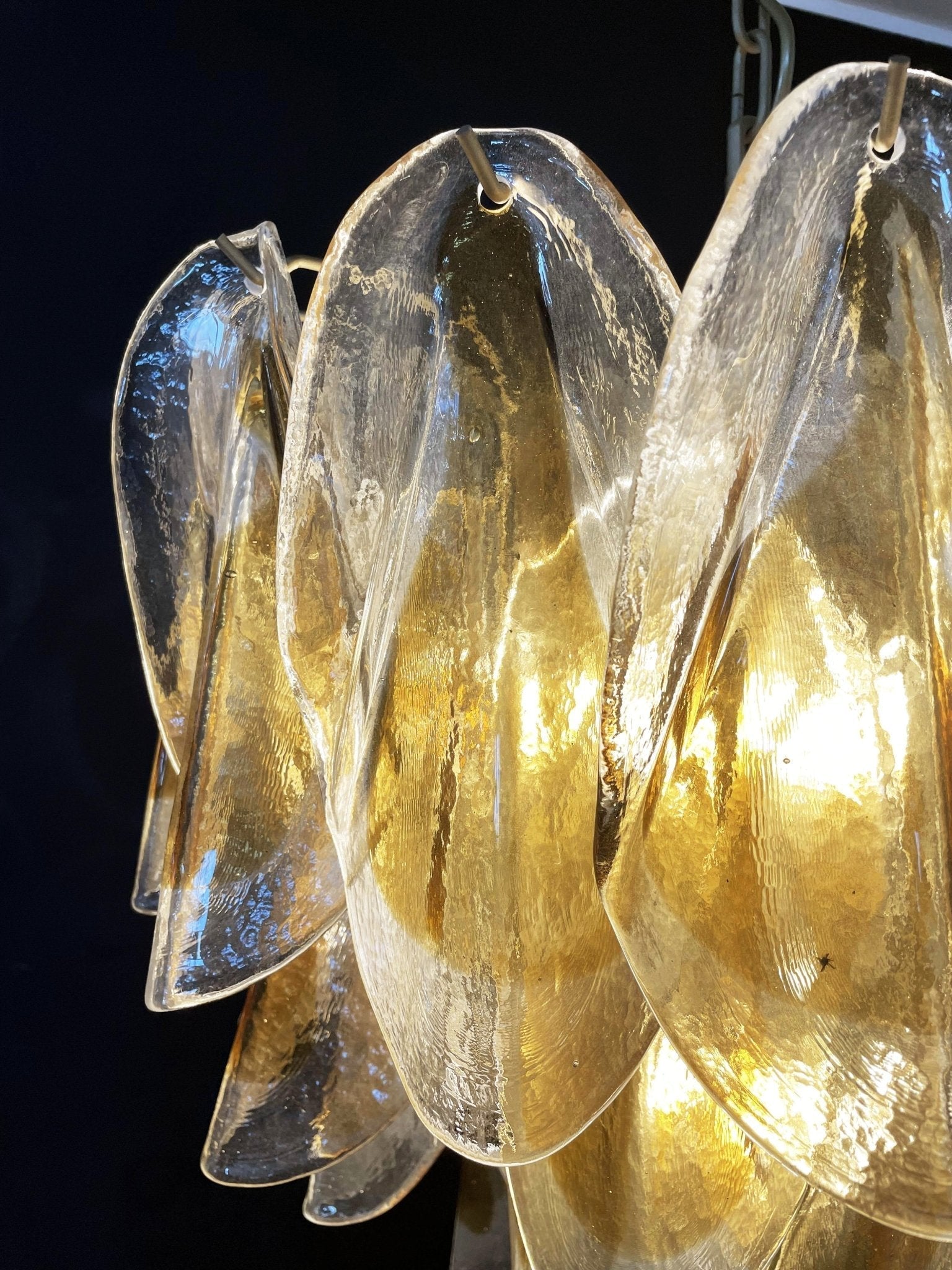 Vild Chandelier Isabella Gold Petal Layered-Neutral Decor