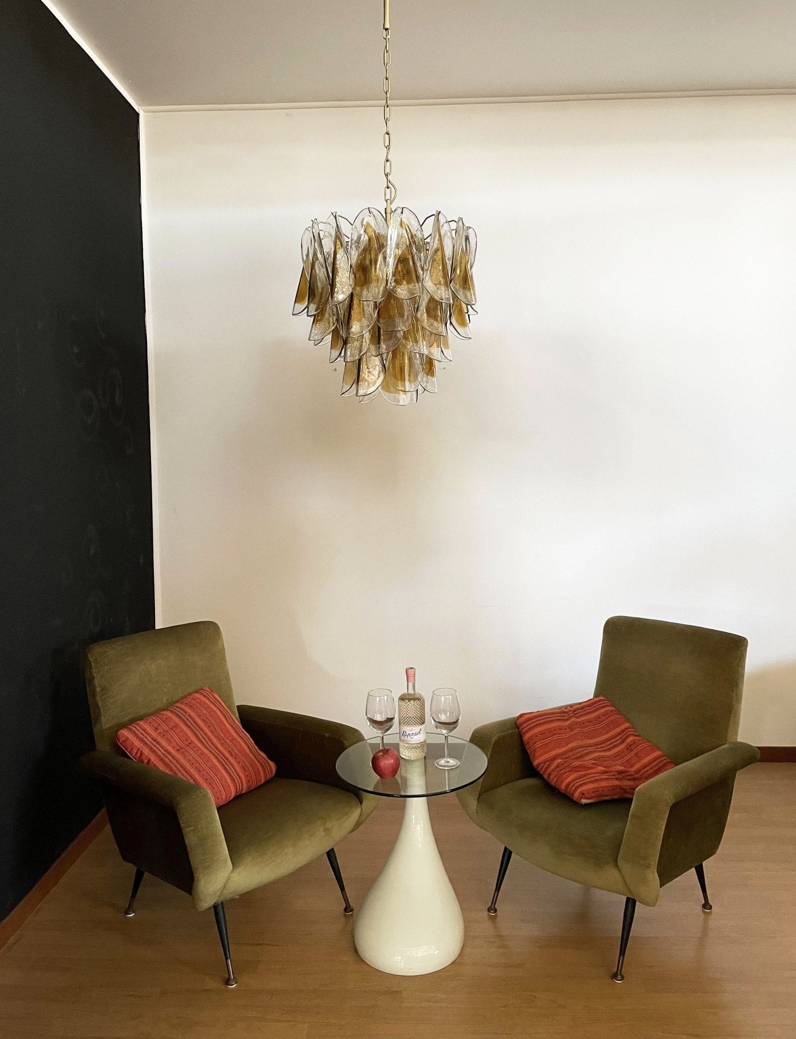 Vild Chandelier Isabella Gold Petal Layered-Neutral Decor