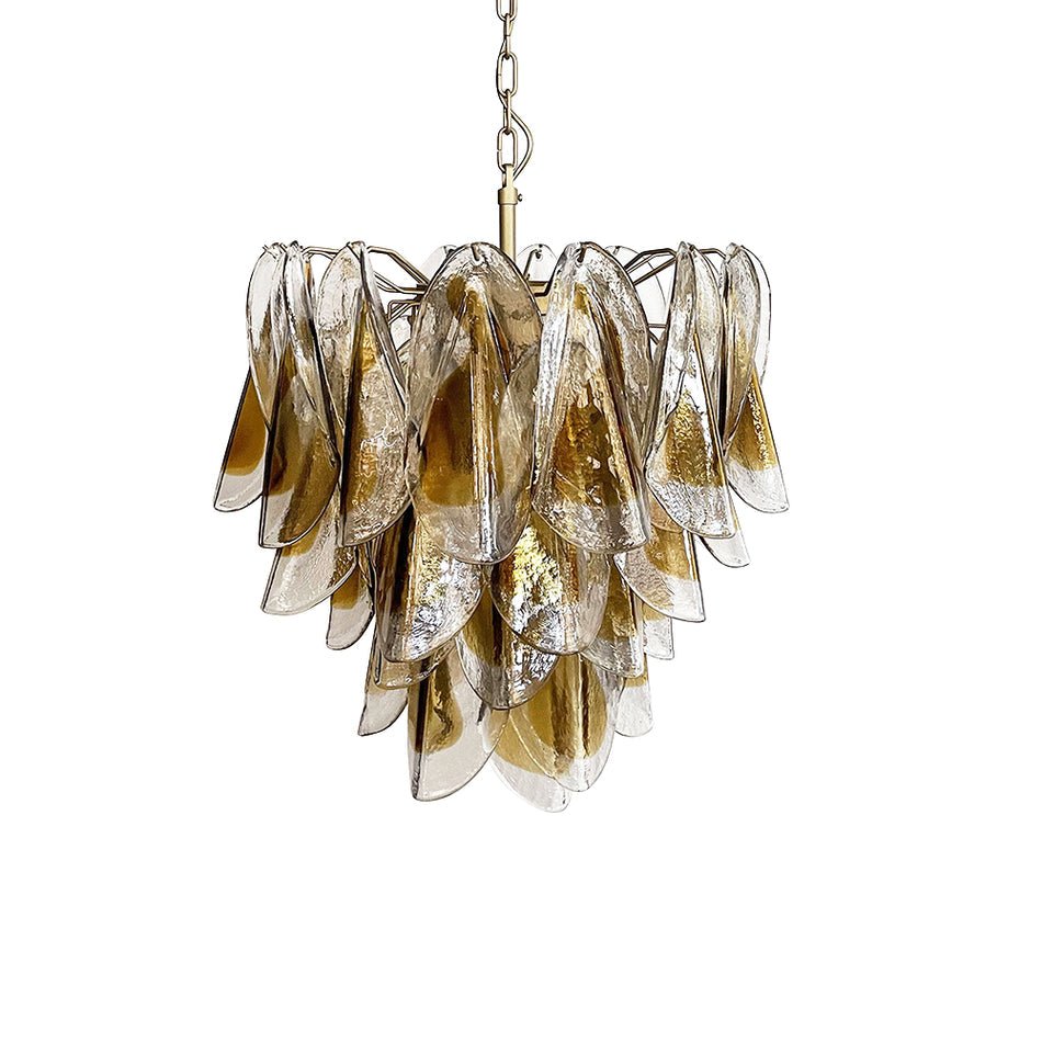 Vild Chandelier Isabella Gold Petal Layered-Neutral Decor