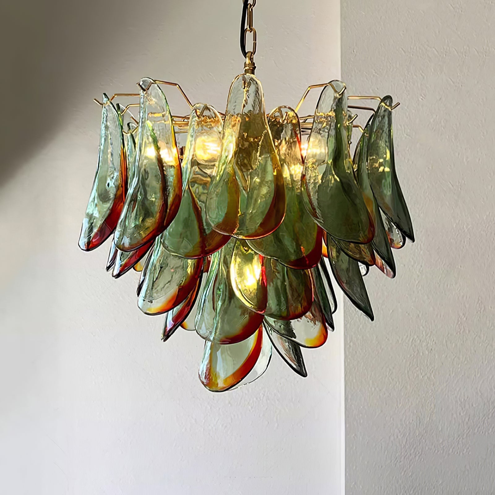 Aurora Chandelier Murano Glass Petal Elegant-Neutral Decor