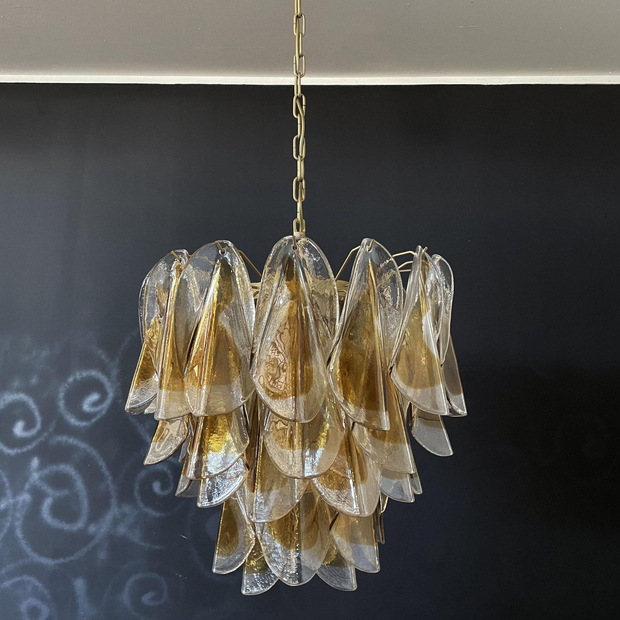 Vild Chandelier Isabella Gold Petal Layered-Neutral Decor