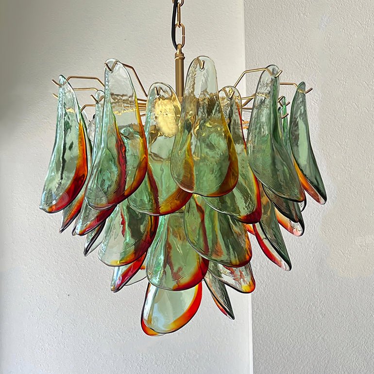 Aurora Chandelier Murano Glass Petal Elegant-Neutral Decor