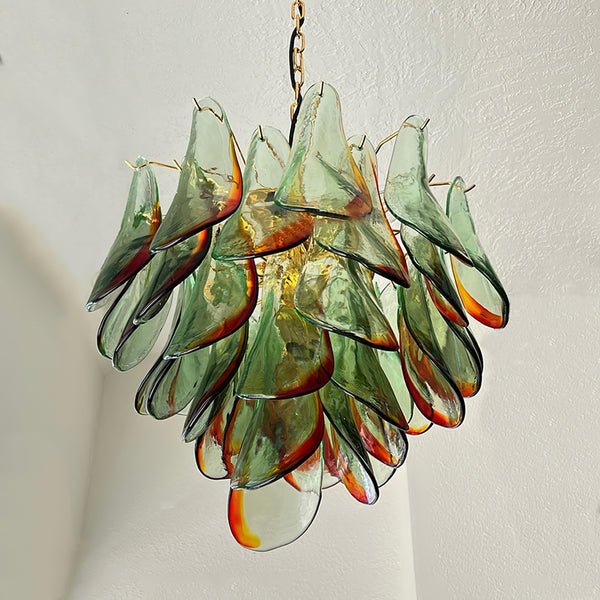 Aurora Chandelier Murano Glass Petal Elegant-Neutral Decor