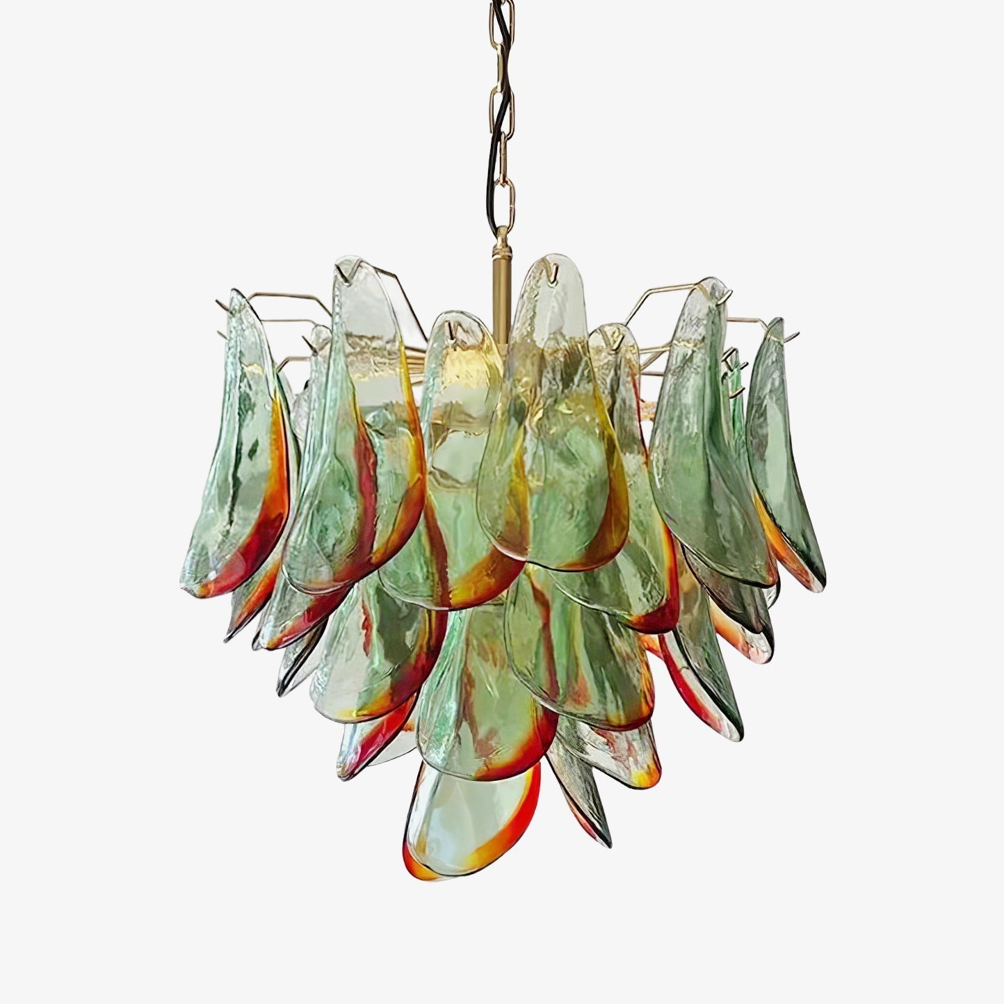 Aurora Chandelier Murano Glass Petal Elegant-Neutral Decor