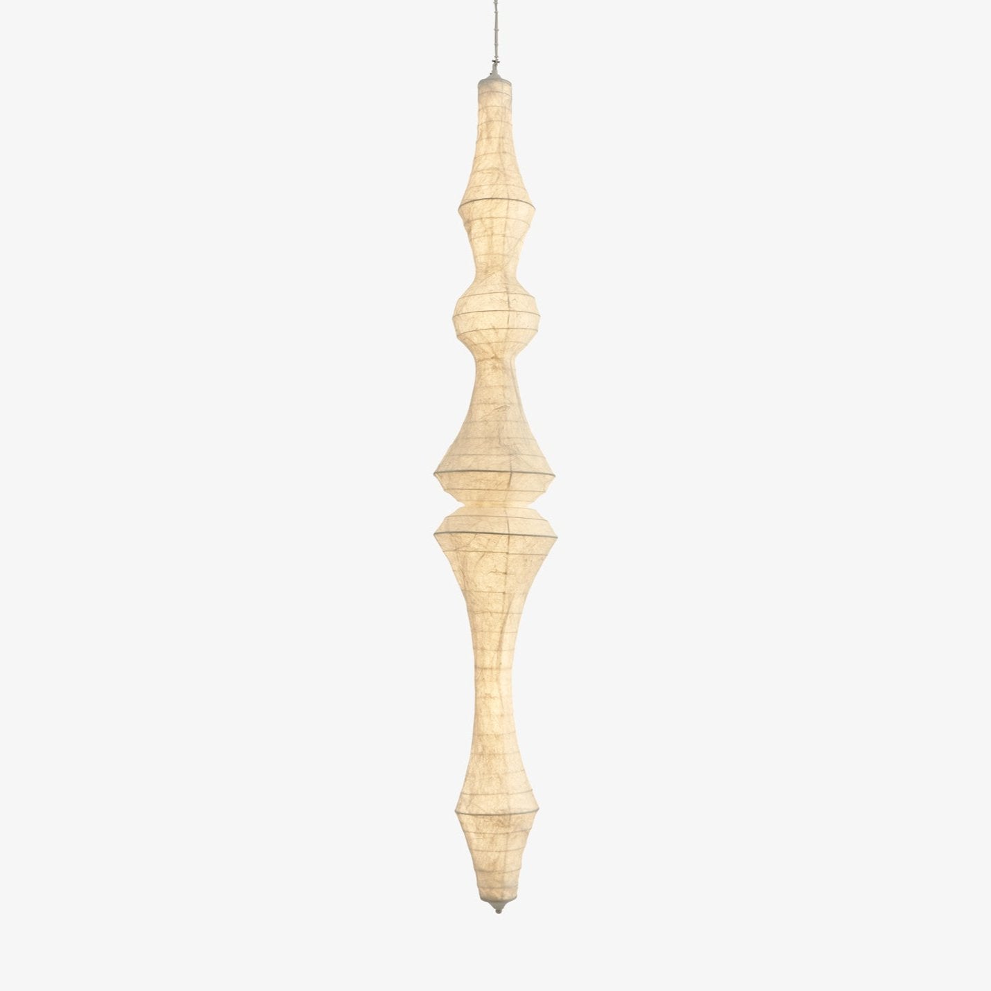 Zonoria Artisanal Silk Pendant Light-Neutral Decor