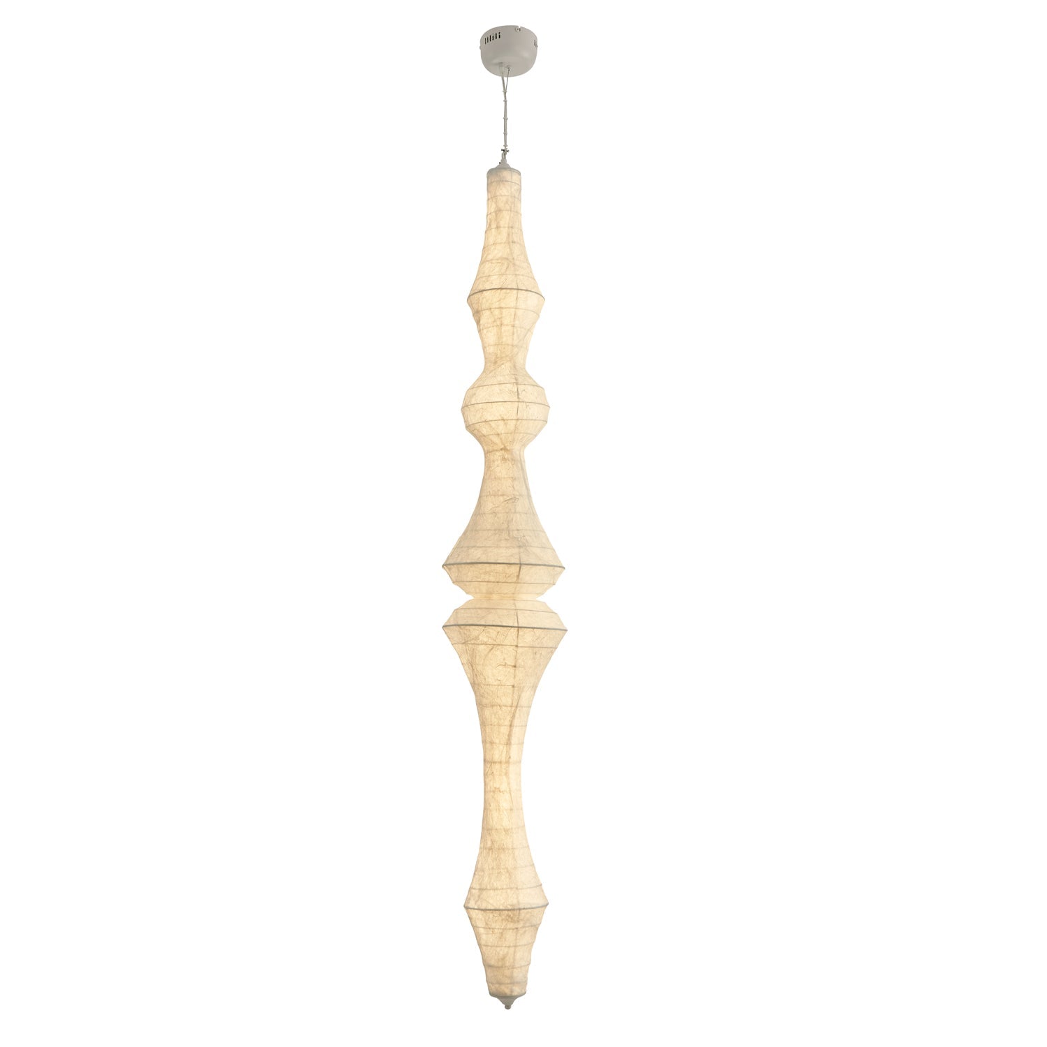 Zonoria Artisanal Silk Pendant Light-Neutral Decor