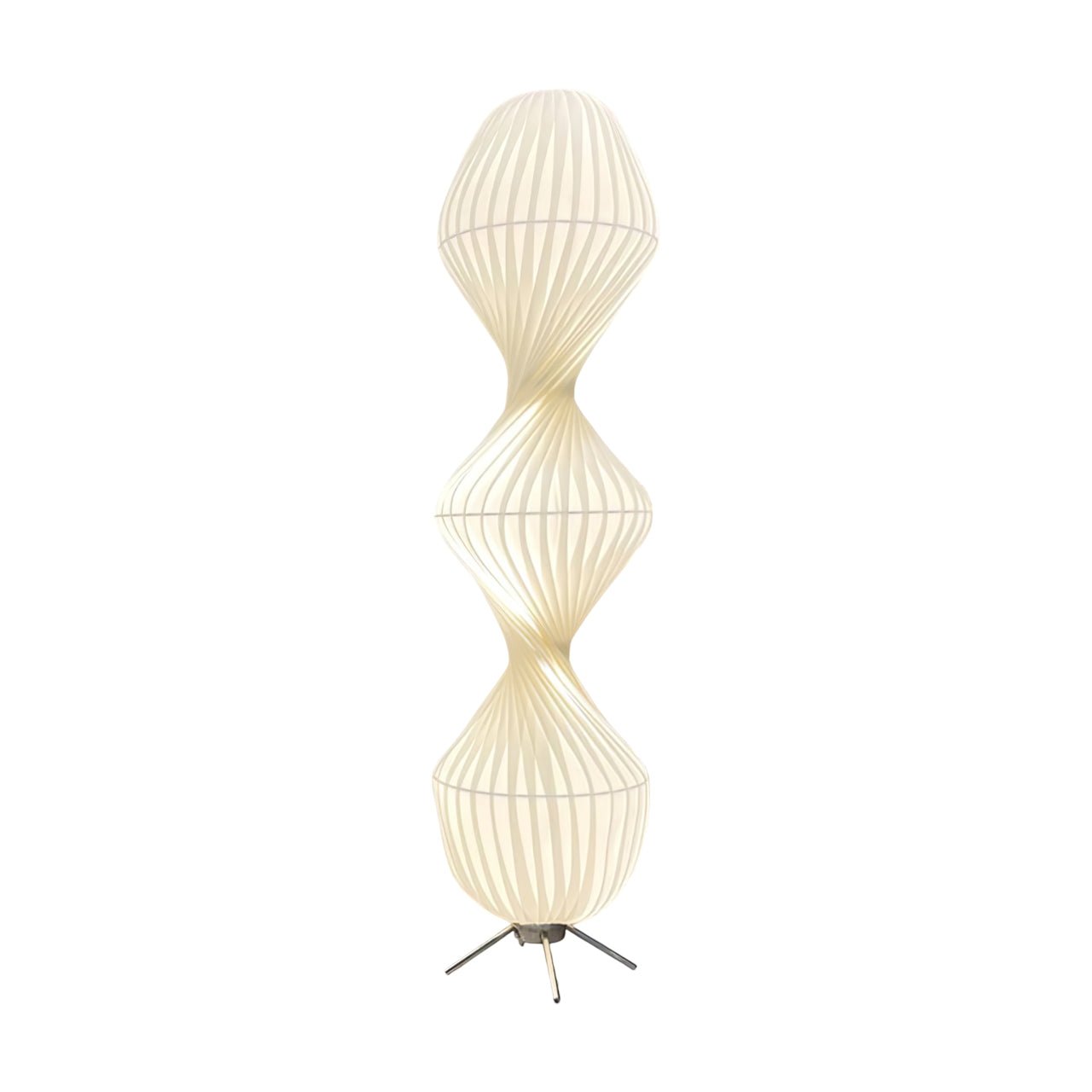 Elare Plastic Floor Lamp-Neutral Decor