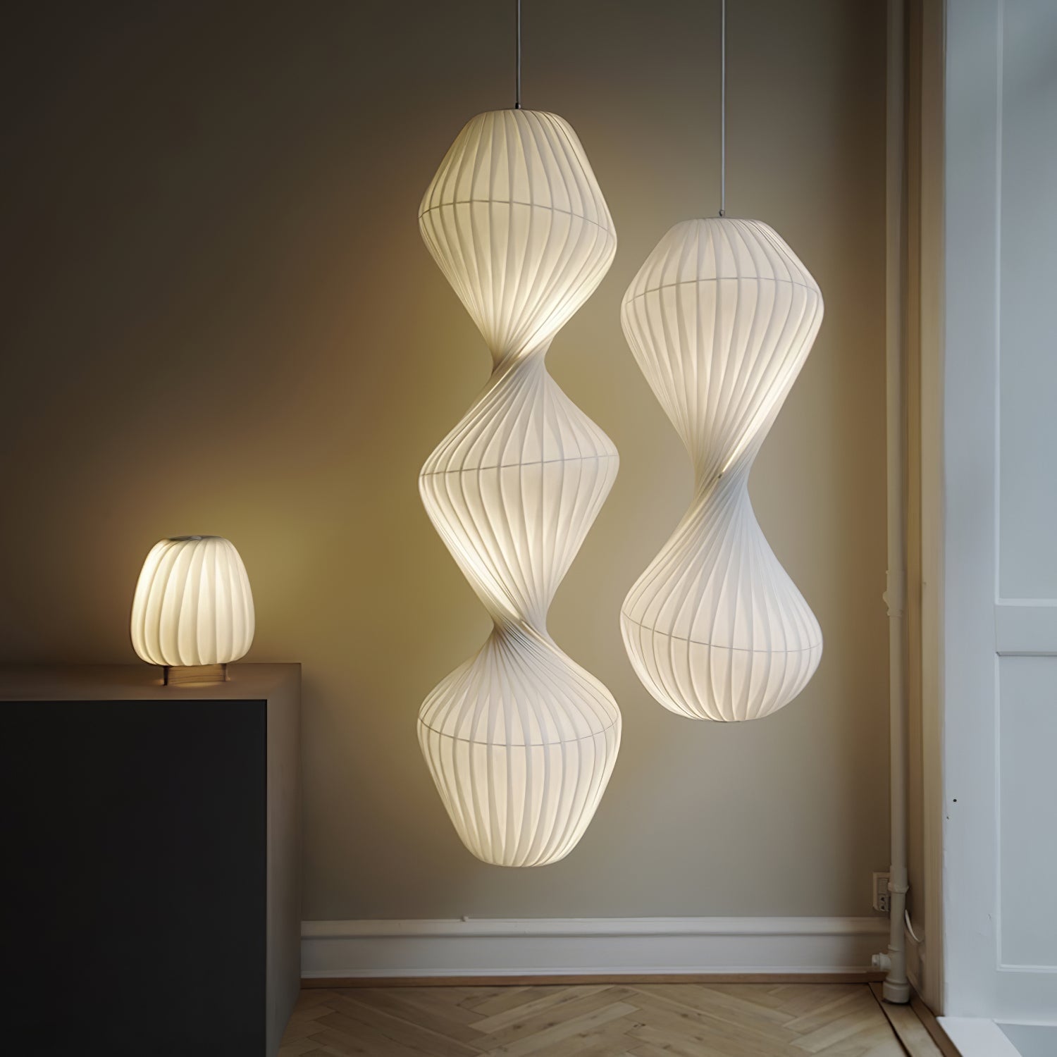 Alcareth Premium Nordic Art Plastic Pendant Lamp-Neutral Decor