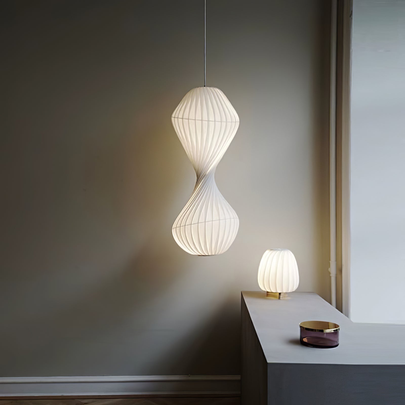 Alcareth Premium Nordic Art Plastic Pendant Lamp-Neutral Decor