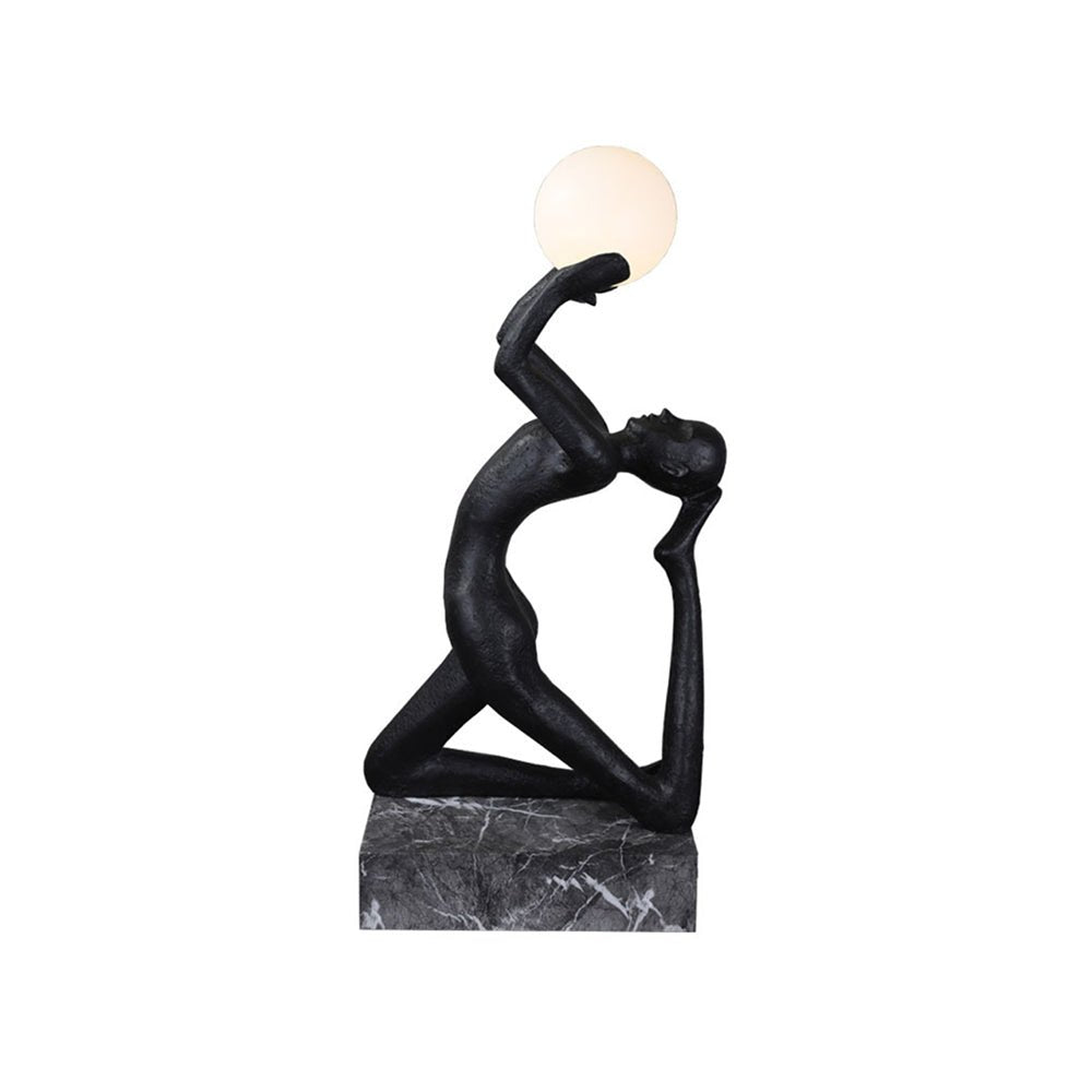 Evvinyra Contorted Black Floor Lamp-Neutral Decor
