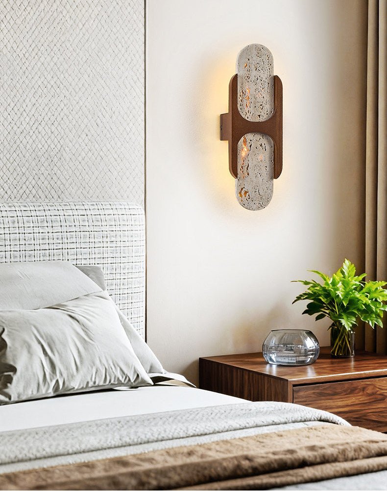 Isla Travertine Wall Light-Neutral Decor