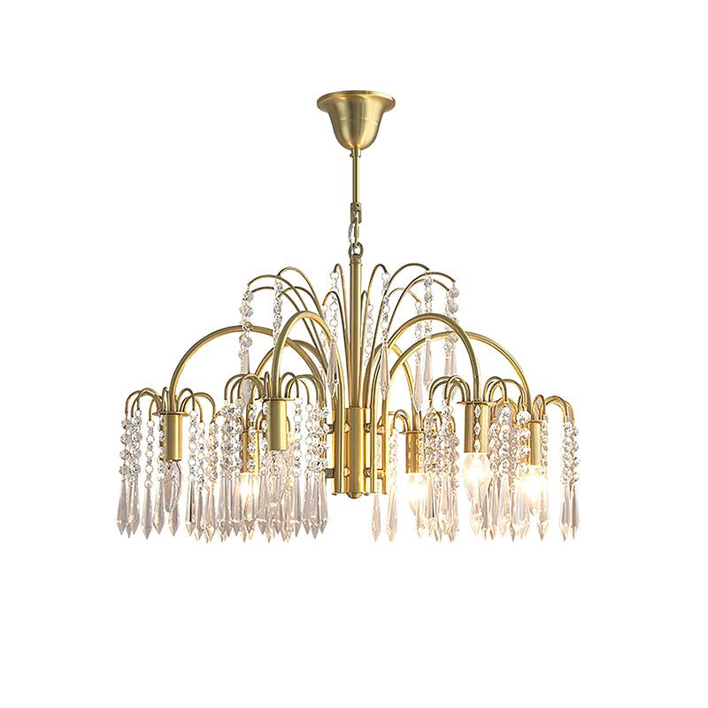 Lustra Chandelier Gold Crystal Isla Dawn Regal-Neutral Decor