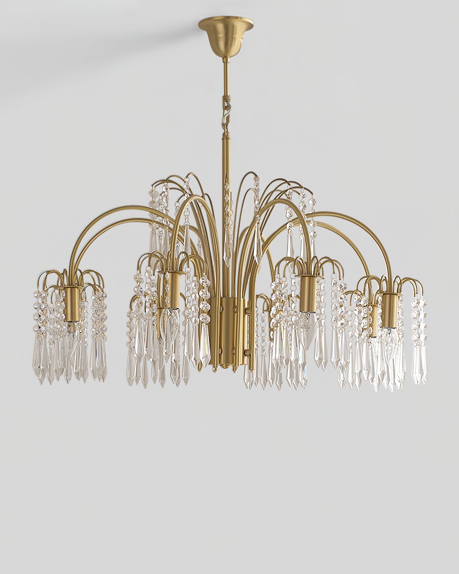 Lustra Chandelier Gold Crystal Isla Dawn Regal-Neutral Decor