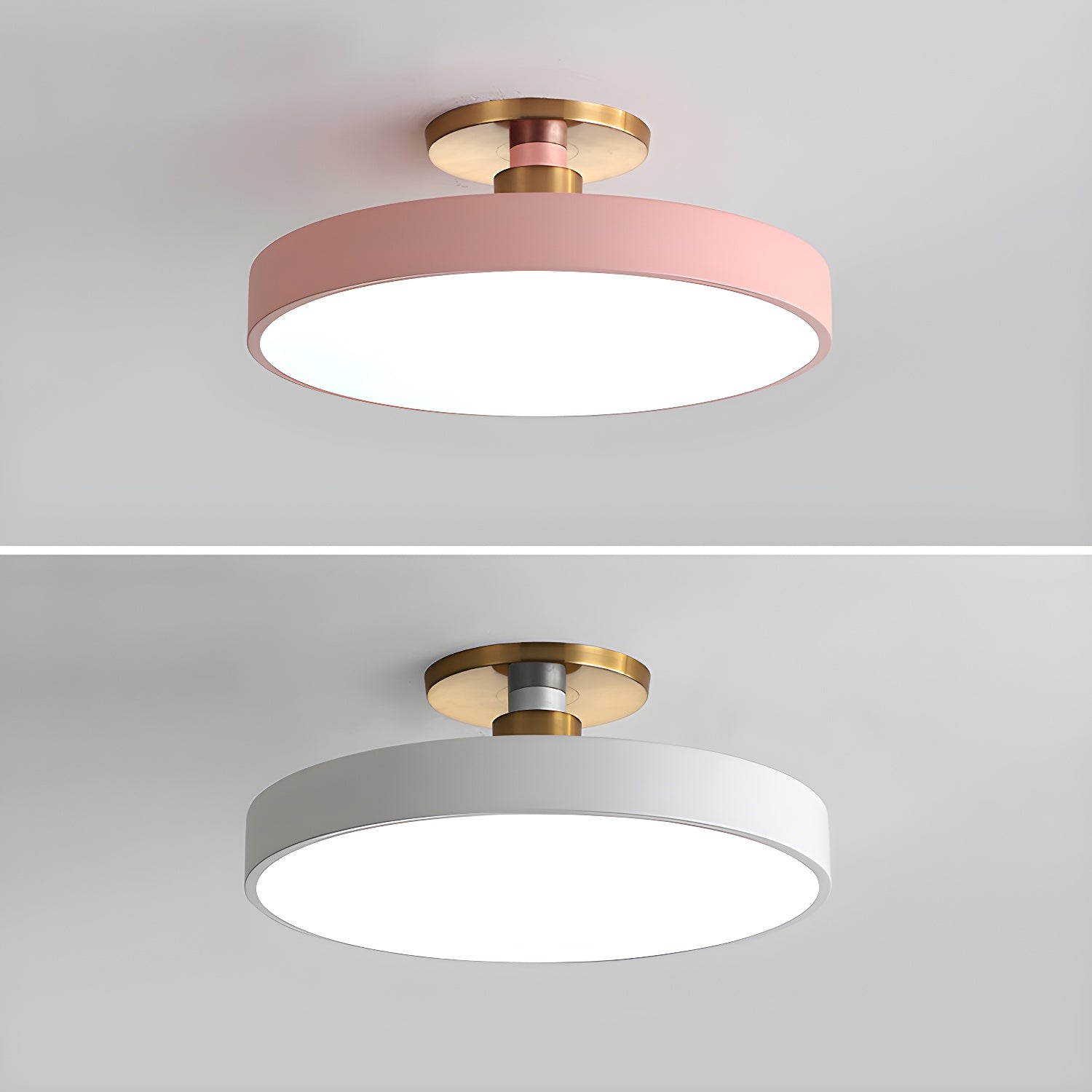 Solara Ceiling Lamp Flush Mount Black and Gold Modern-Neutral Decor