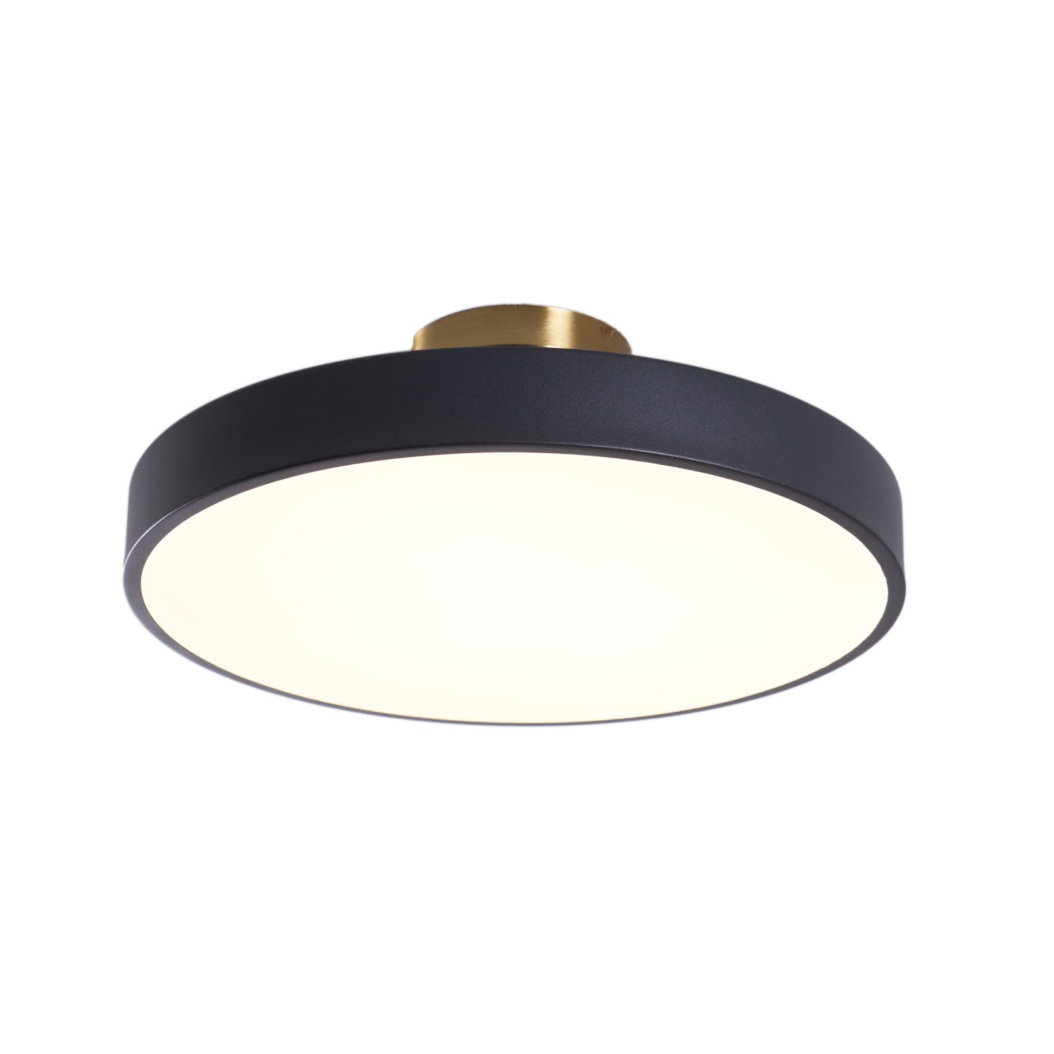 Solara Ceiling Lamp Flush Mount Black and Gold Modern-Neutral Decor