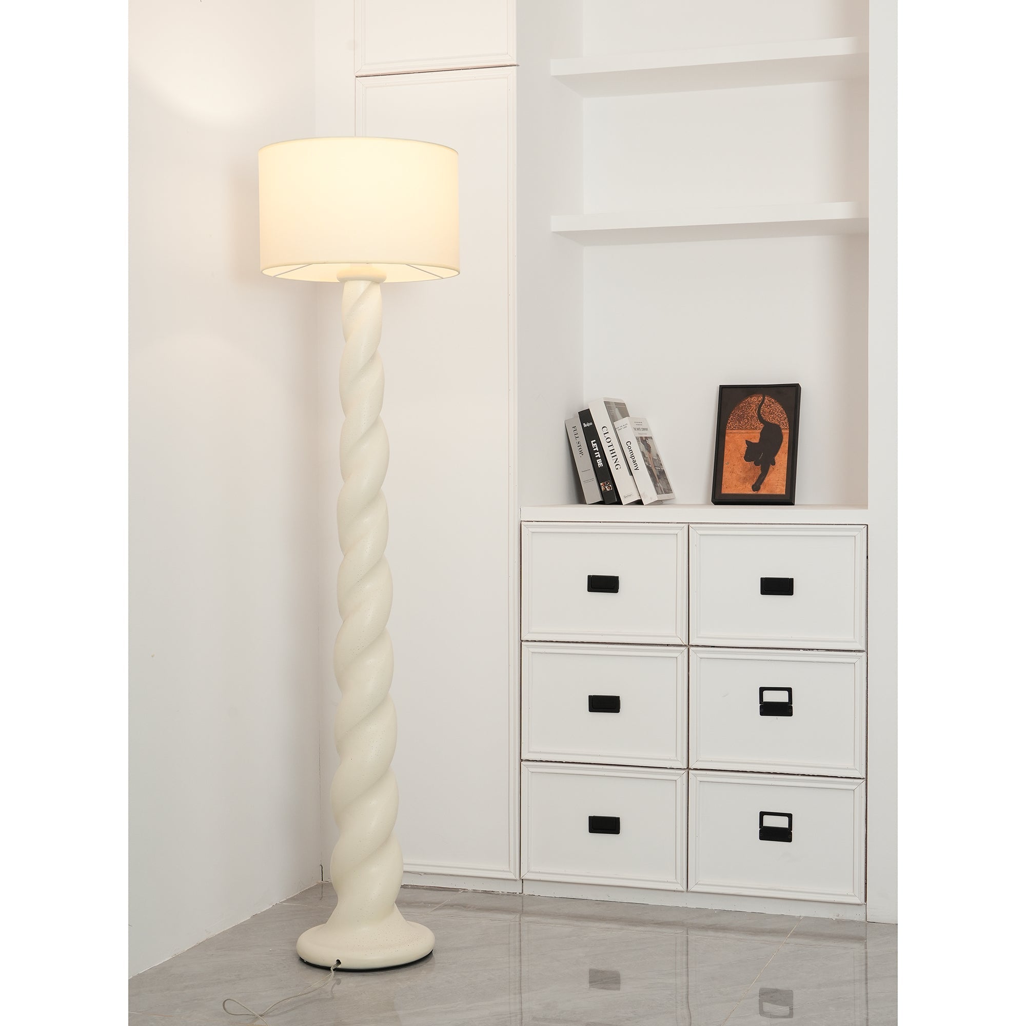 Voliril Artistic Resin Floor Lamp-Neutral Decor