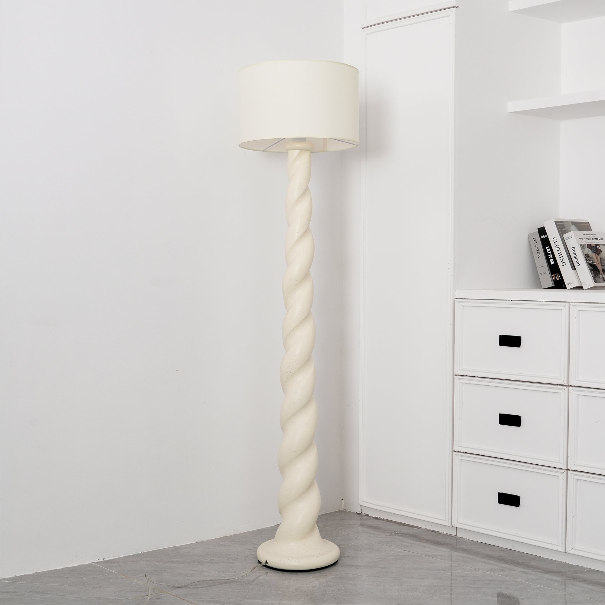 Voliril Artistic Resin Floor Lamp-Neutral Decor