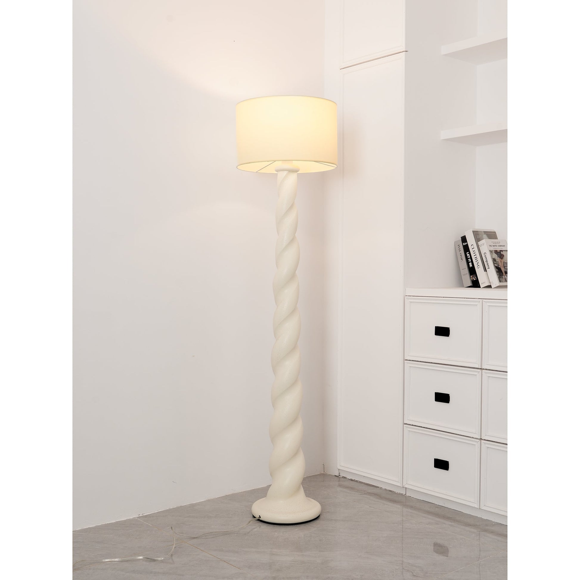 Voliril Artistic Resin Floor Lamp-Neutral Decor