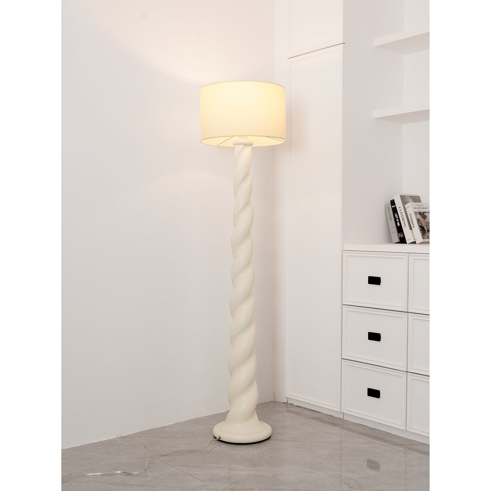 Voliril Artistic Resin Floor Lamp-Neutral Decor