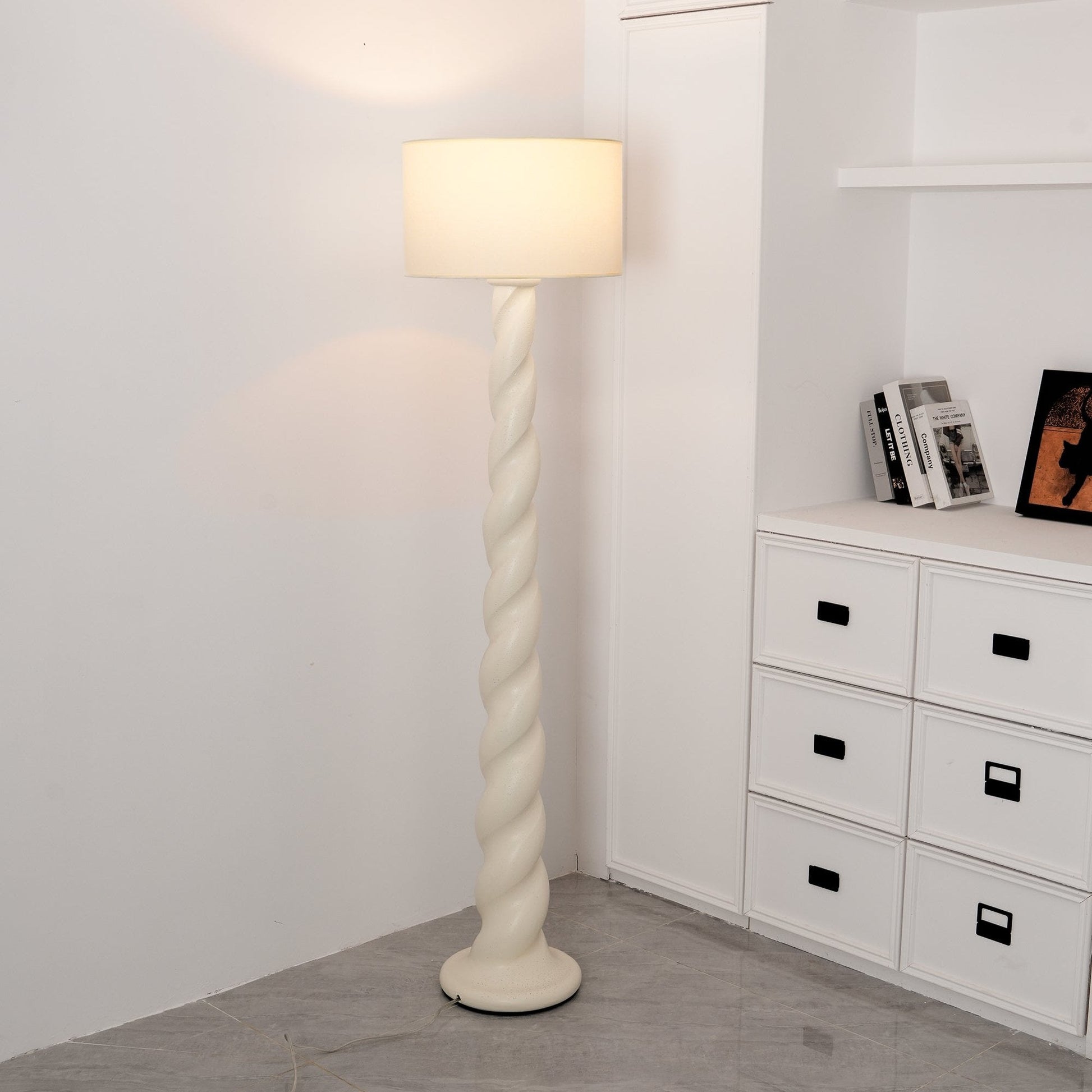 Voliril Artistic Resin Floor Lamp-Neutral Decor