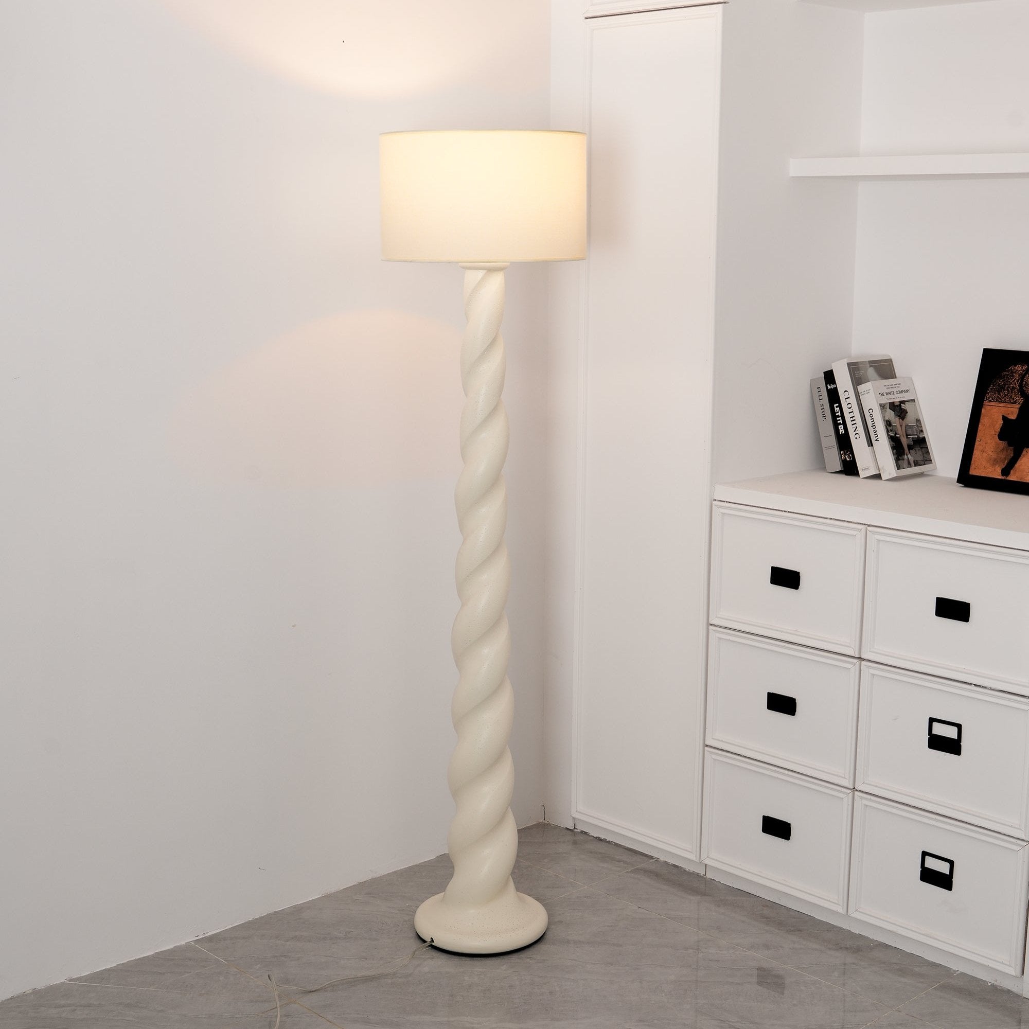 Voliril Artistic Resin Floor Lamp-Neutral Decor