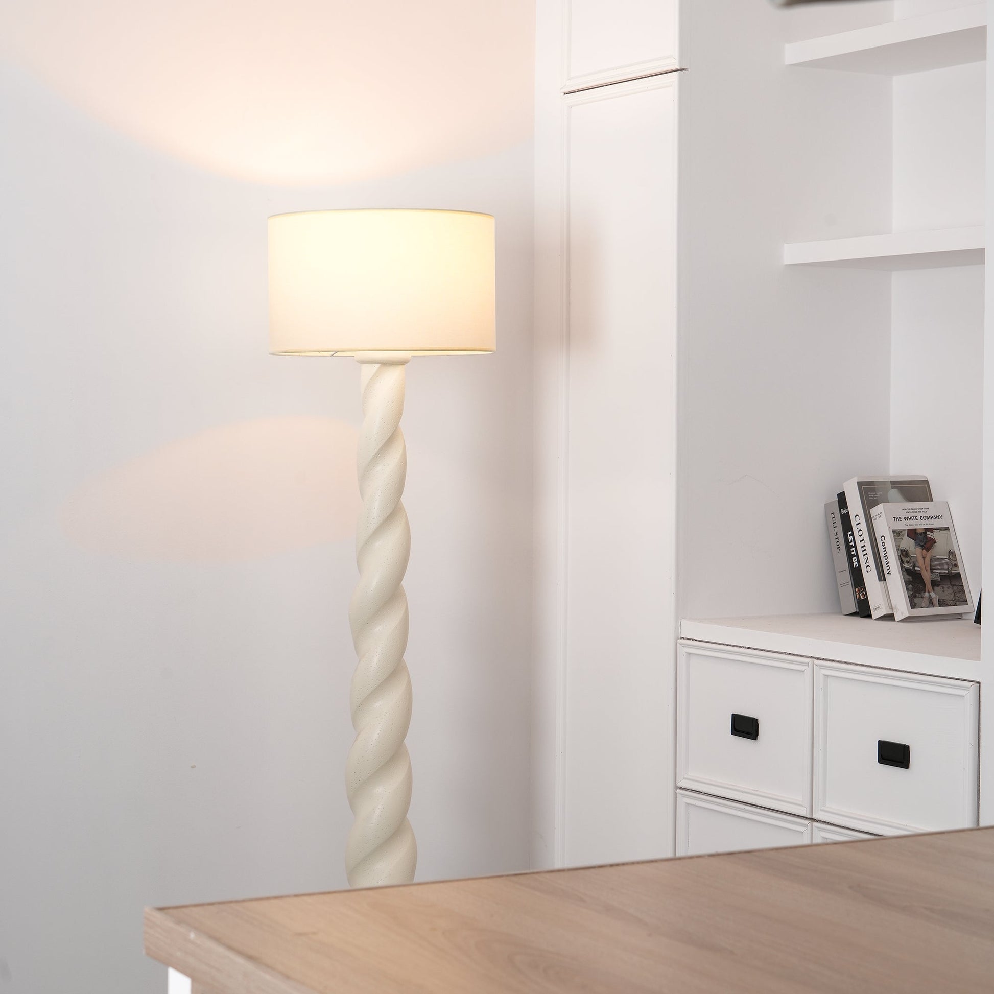 Voliril Artistic Resin Floor Lamp-Neutral Decor