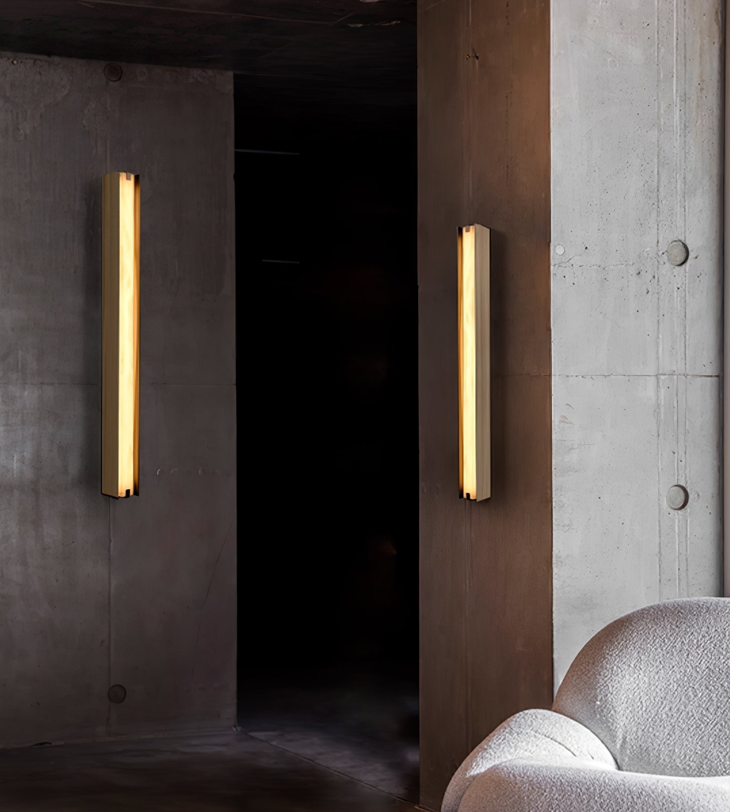 Tebris Alabaster Wall Sconce-Neutral Decor